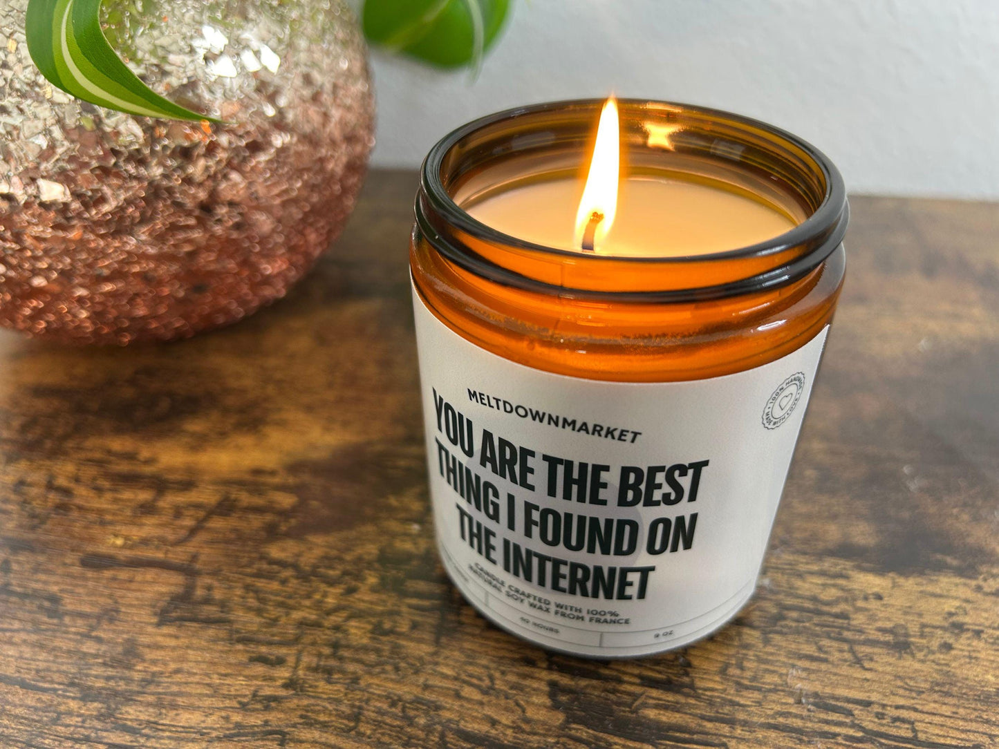 You are the best thing I found on the Internet, Couples Gift, Anniversary Gift, Engagement Gift, Homemade Soy Candles, Personalized Gifts