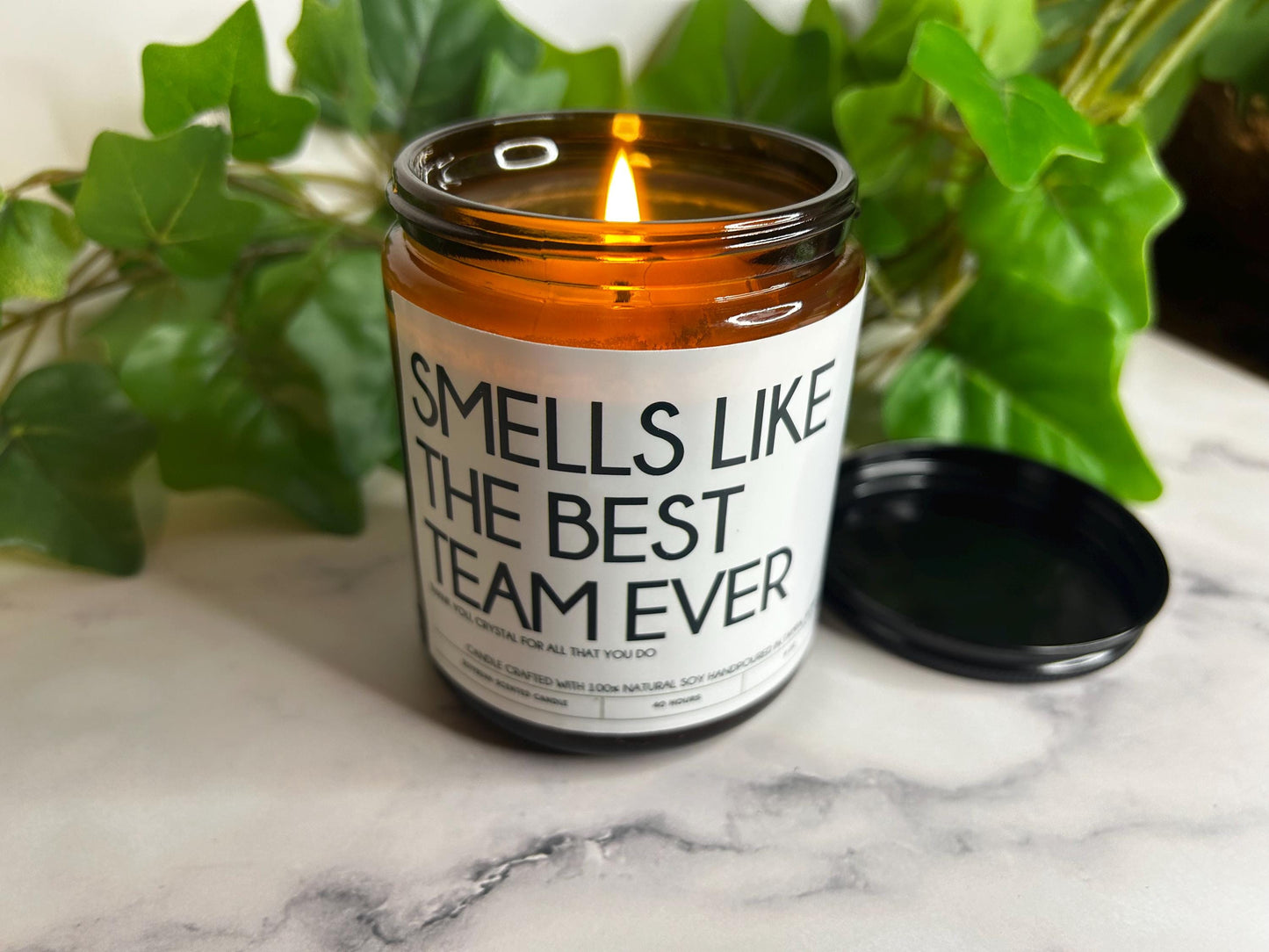 Employee Christmas Gifts Bulk, Personalized Best Team Candle, Corporate Gift, Team Appreciation, Coworker Gift, Employee Thank You Gifts