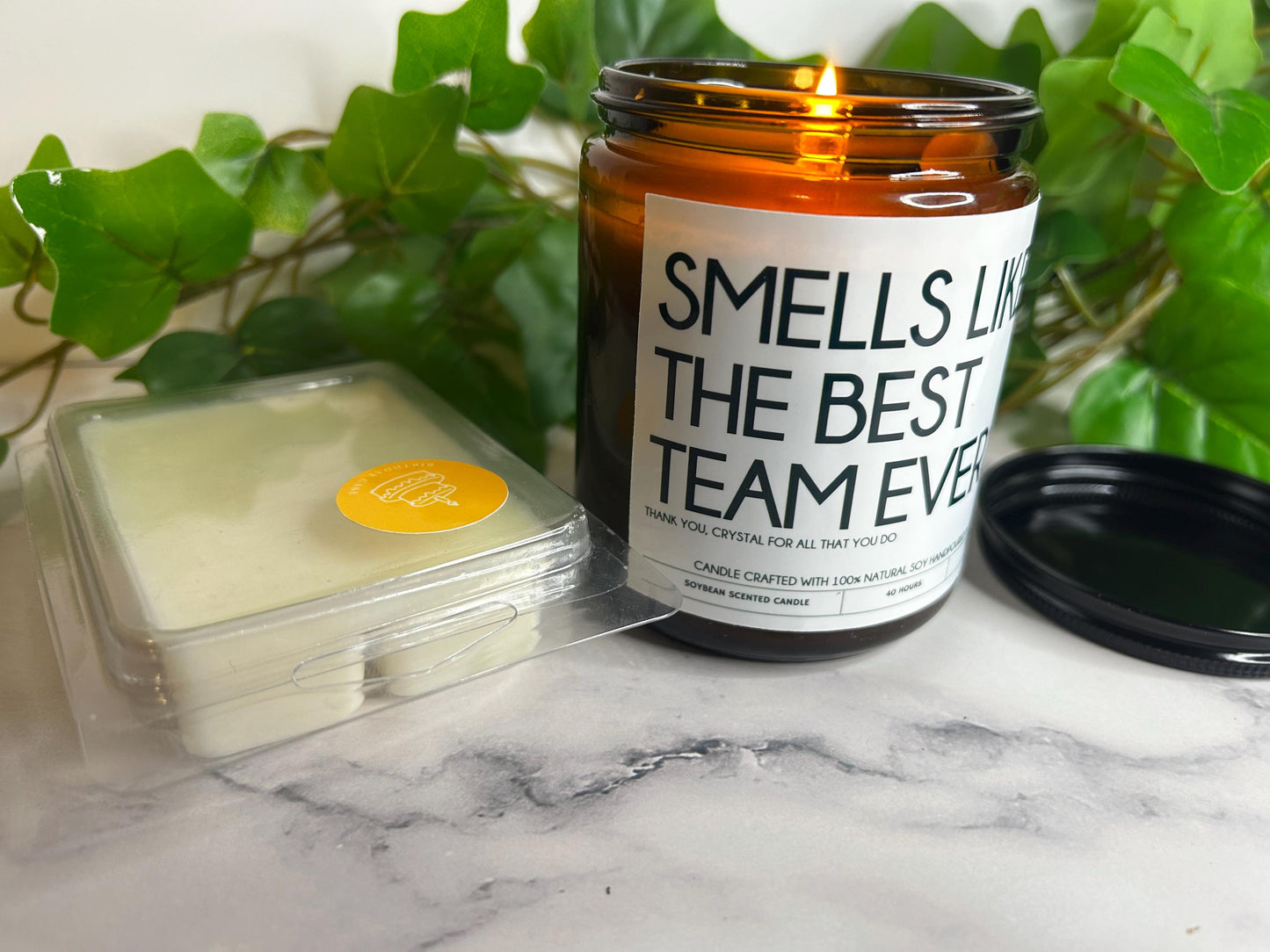 Employee Christmas Gifts Bulk, Personalized Best Team Candle, Corporate Gift, Team Appreciation, Coworker Gift, Employee Thank You Gifts