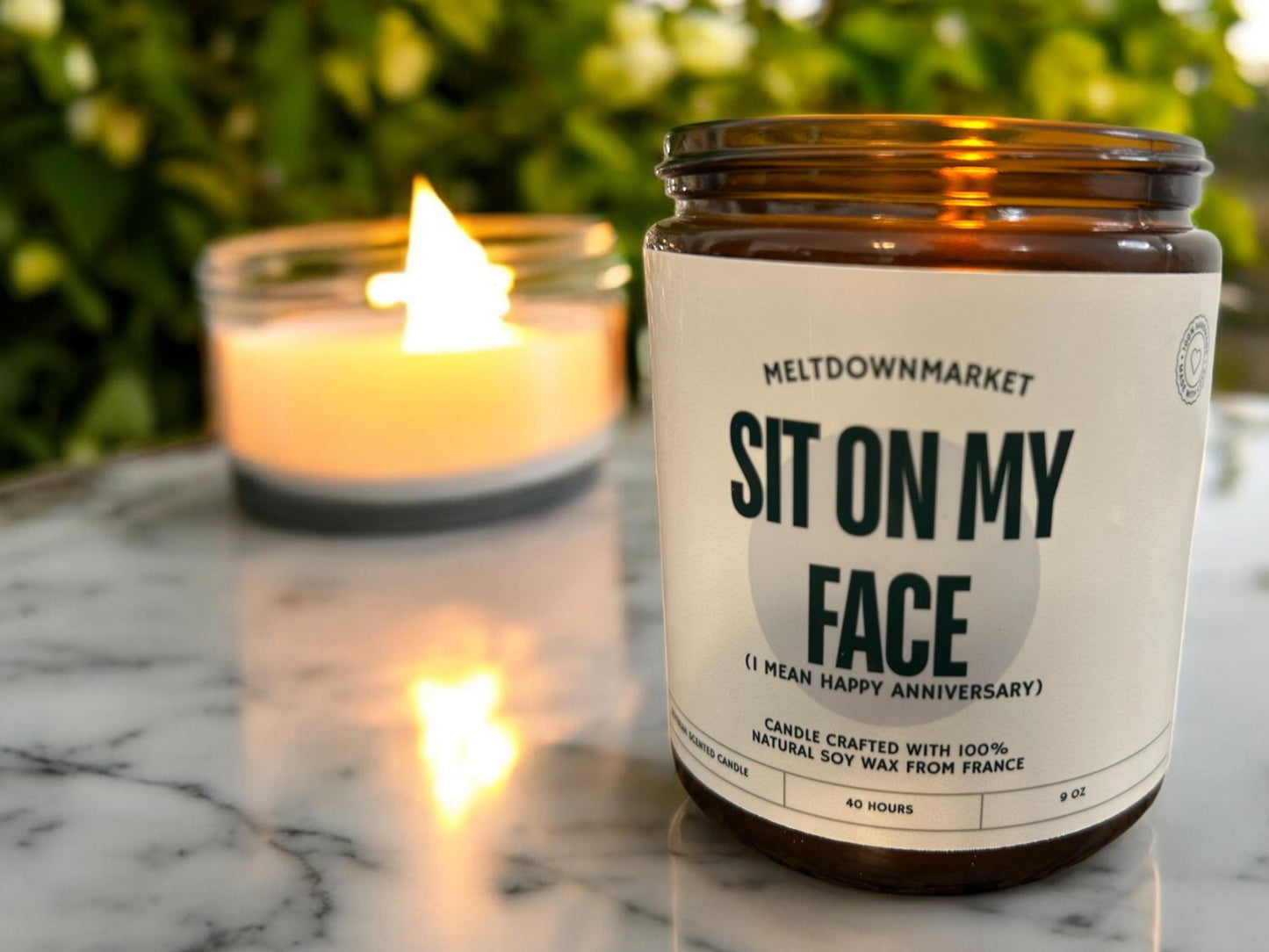 Sit On My Face Candle, Funny Husband Boyfriend Gift, Dirty Valentines Day Candle, Gifts For Him, Adult Humor Candle