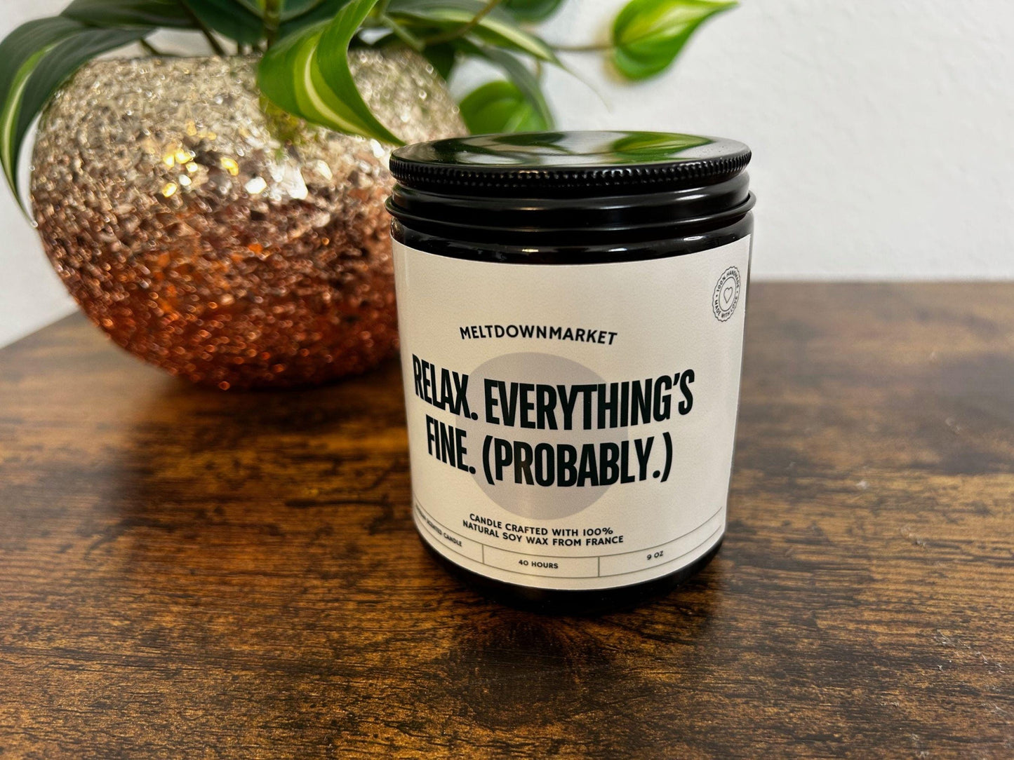 Funny Custom Candle, Stress relief candle, Gift for Her, Homemade Soy Candles, Personalized Candles