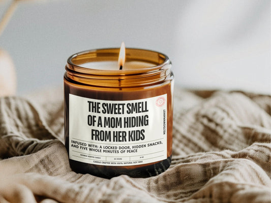 Funny Personalized Candle Gift,  Mother's Day Gift, Gift for Mom, Soy Wax Candle, Gift for Her, Custom Candle Gift