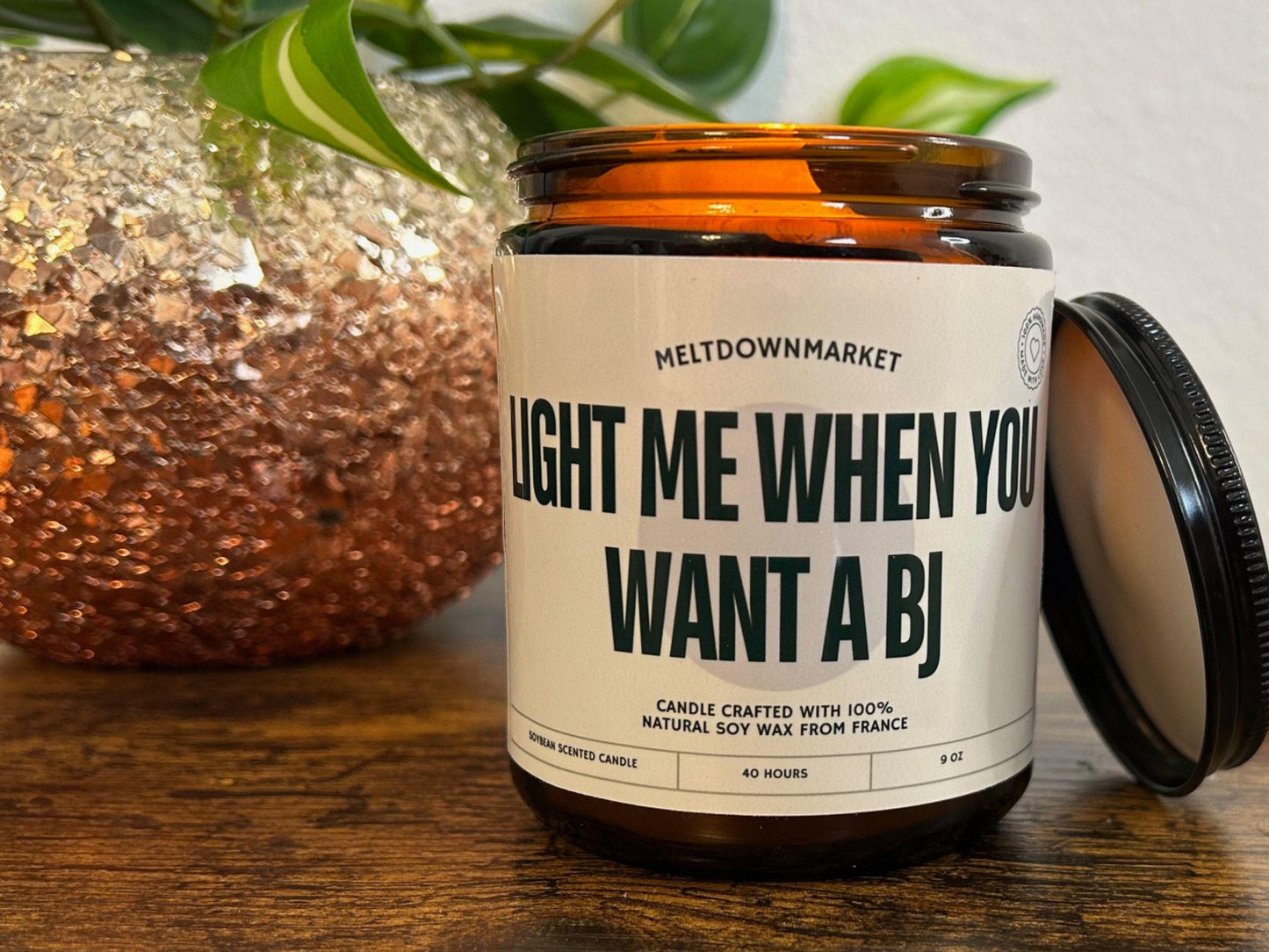 Light Me When You Want A BJ soy candle, Birthday Gift For Boyfriend, Anniversary Gift For Husband, Valentine's Day Gift