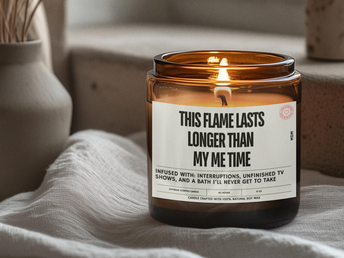 Funny Personalized Candle, Cute Mothers day Gift, Custom Candle Gift, Gift for mom,  Soy wax candle, Mothers day gift