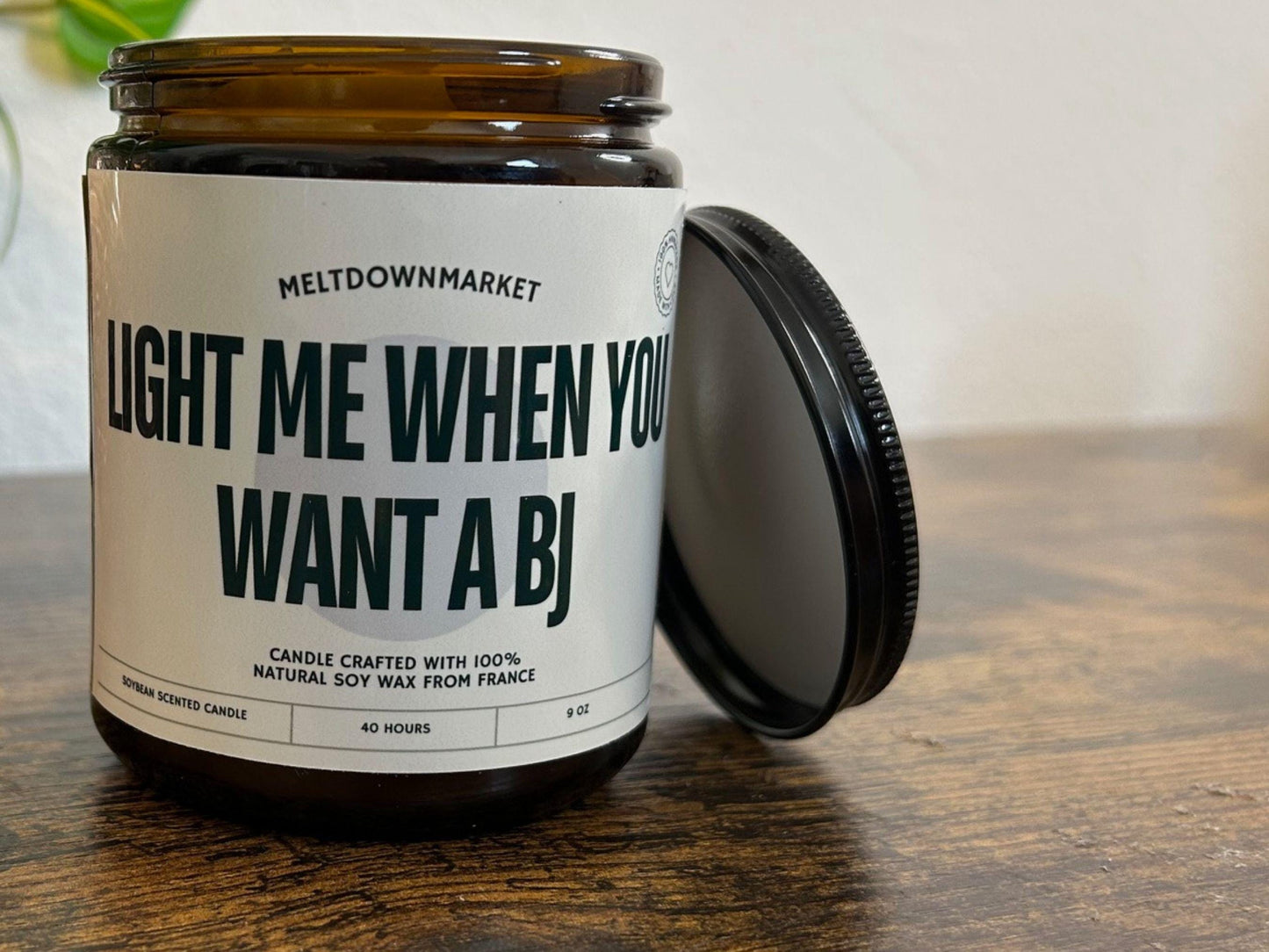 Light Me When You Want A BJ soy candle, Birthday Gift For Boyfriend, Anniversary Gift For Husband, Valentine's Day Gift