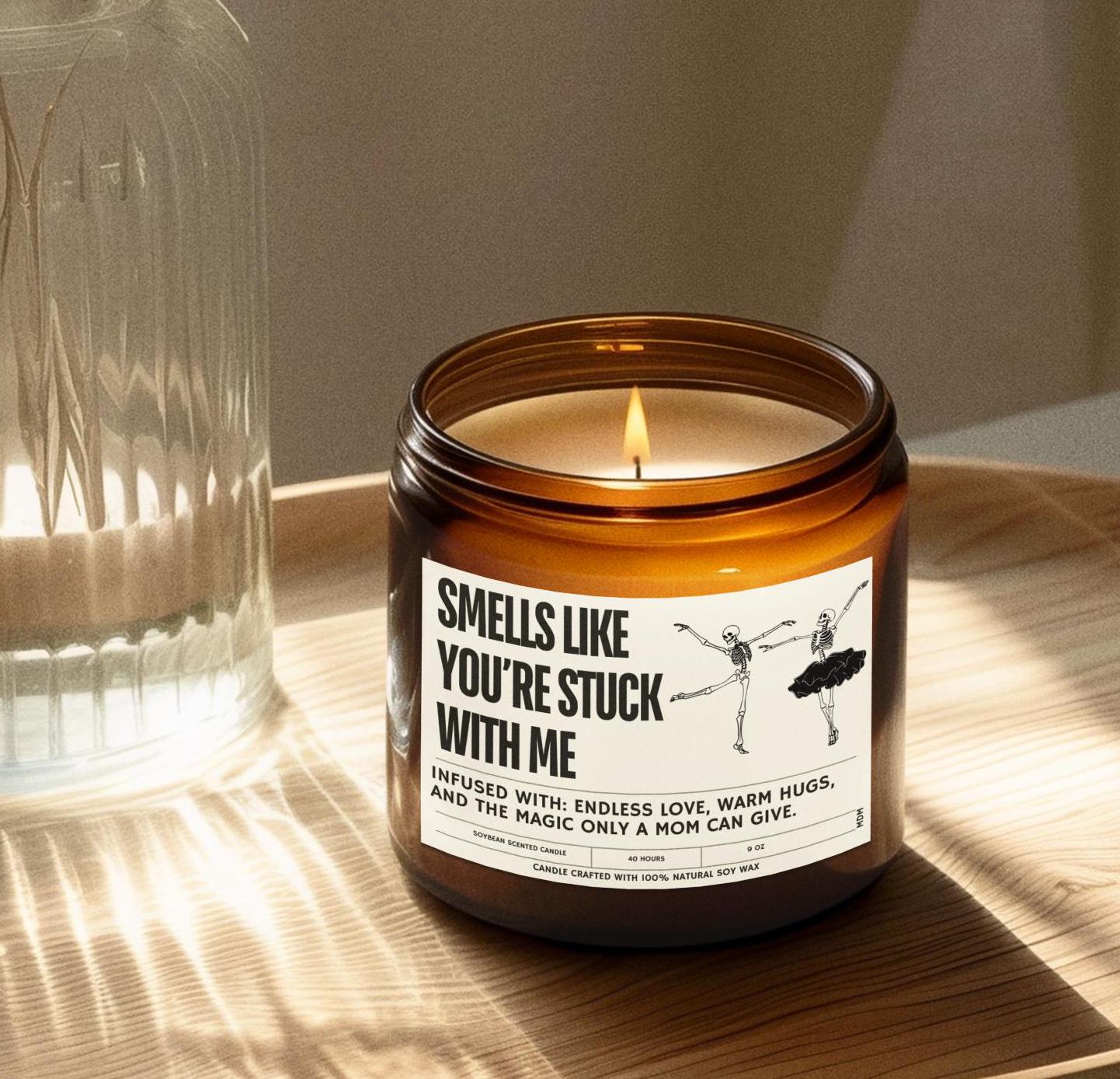 Smells like you're stuck with me, Anniversary gift for boyfriend, Funny gift for girlfriend, Cute Customizable Gift, Bestfriend gift for her