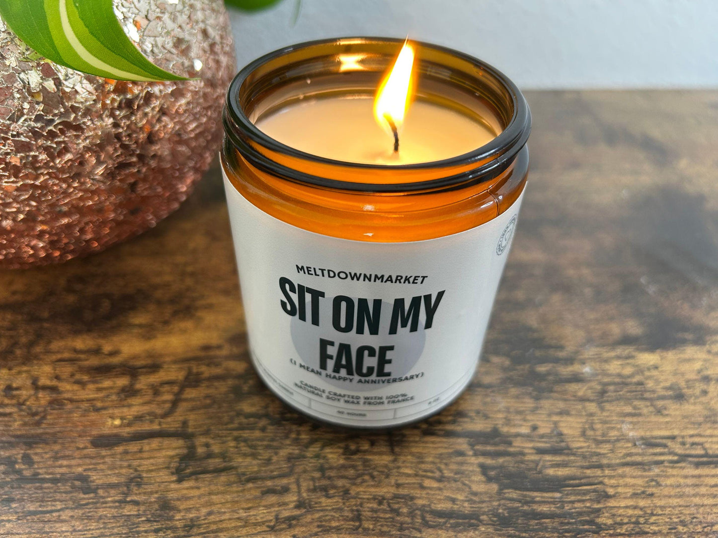 Sit On My Face Candle, Funny Husband Boyfriend Gift, Dirty Valentines Day Candle, Gifts For Him, Adult Humor Candle