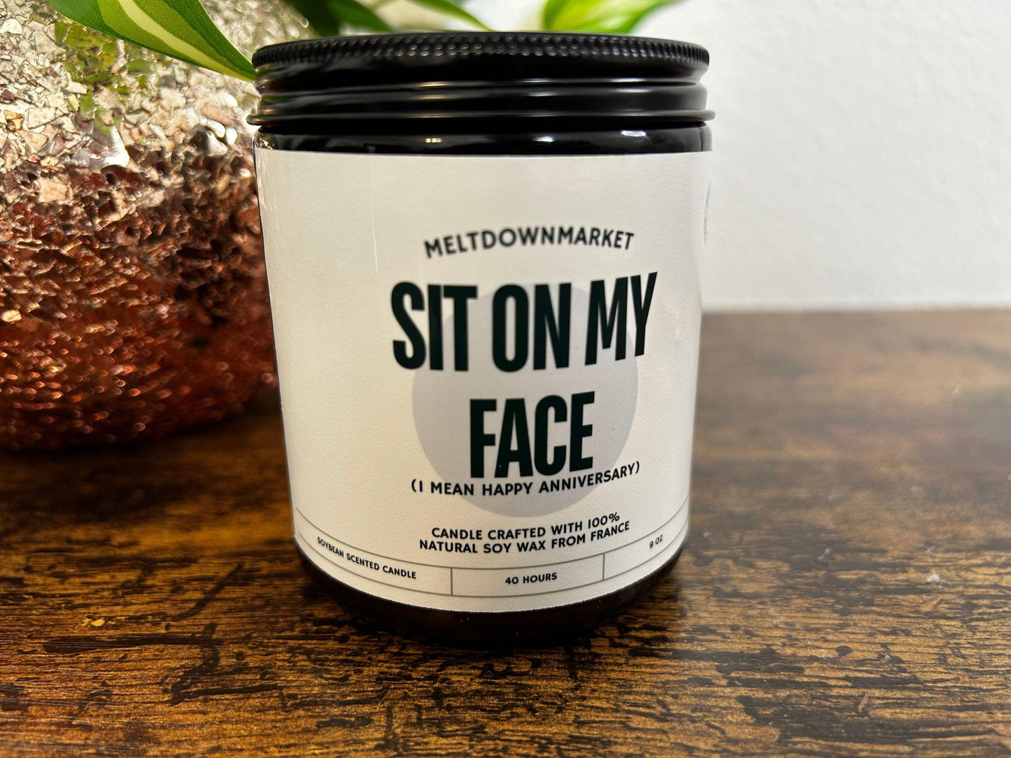 Sit On My Face Candle, Funny Husband Boyfriend Gift, Dirty Valentines Day Candle, Gifts For Him, Adult Humor Candle