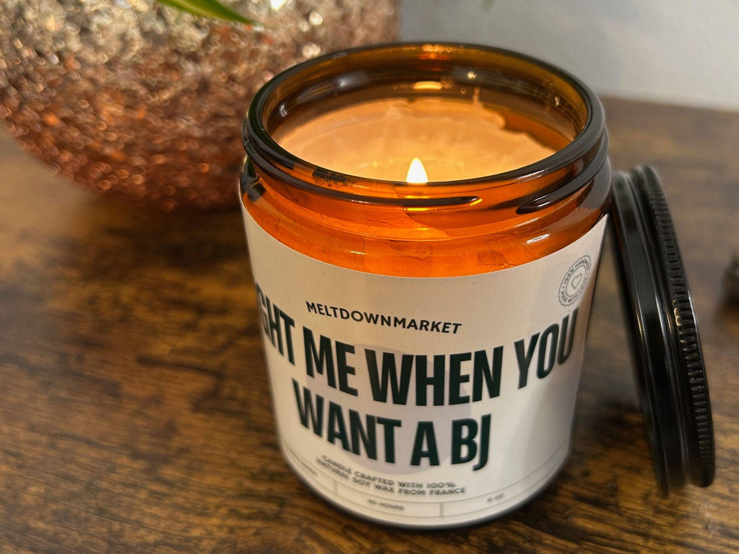 Light Me When You Want A BJ soy candle, Birthday Gift For Boyfriend, Anniversary Gift For Husband, Valentine's Day Gift