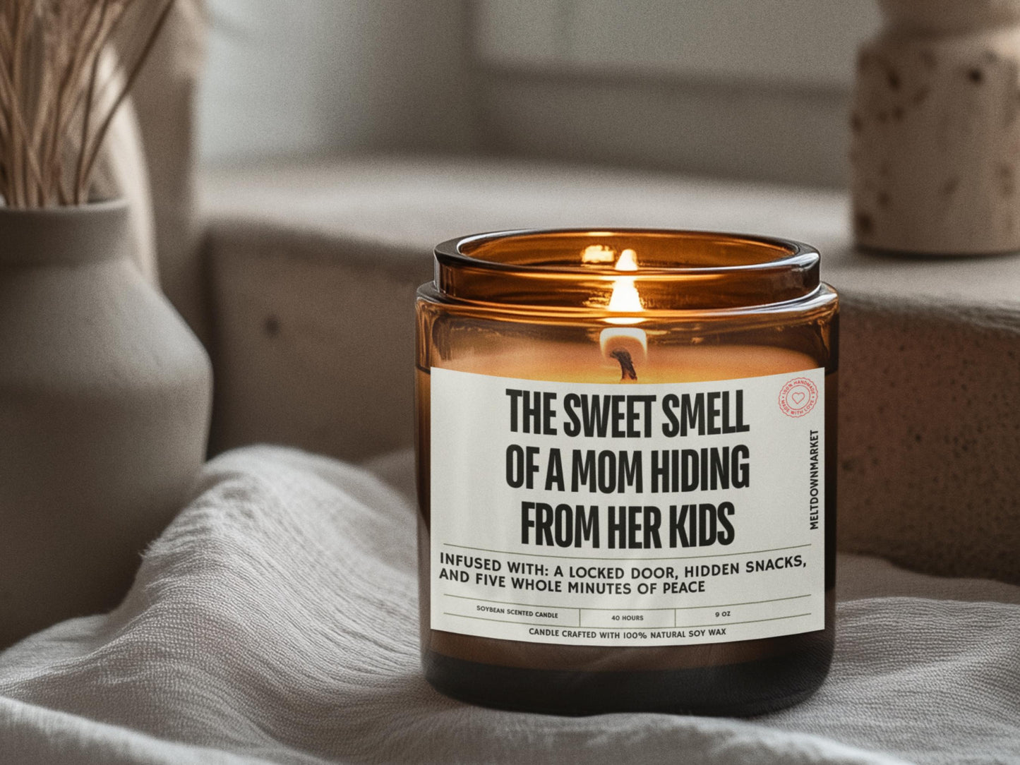 Funny Personalized Candle Gift,  Mother's Day Gift, Gift for Mom, Soy Wax Candle, Gift for Her, Custom Candle Gift