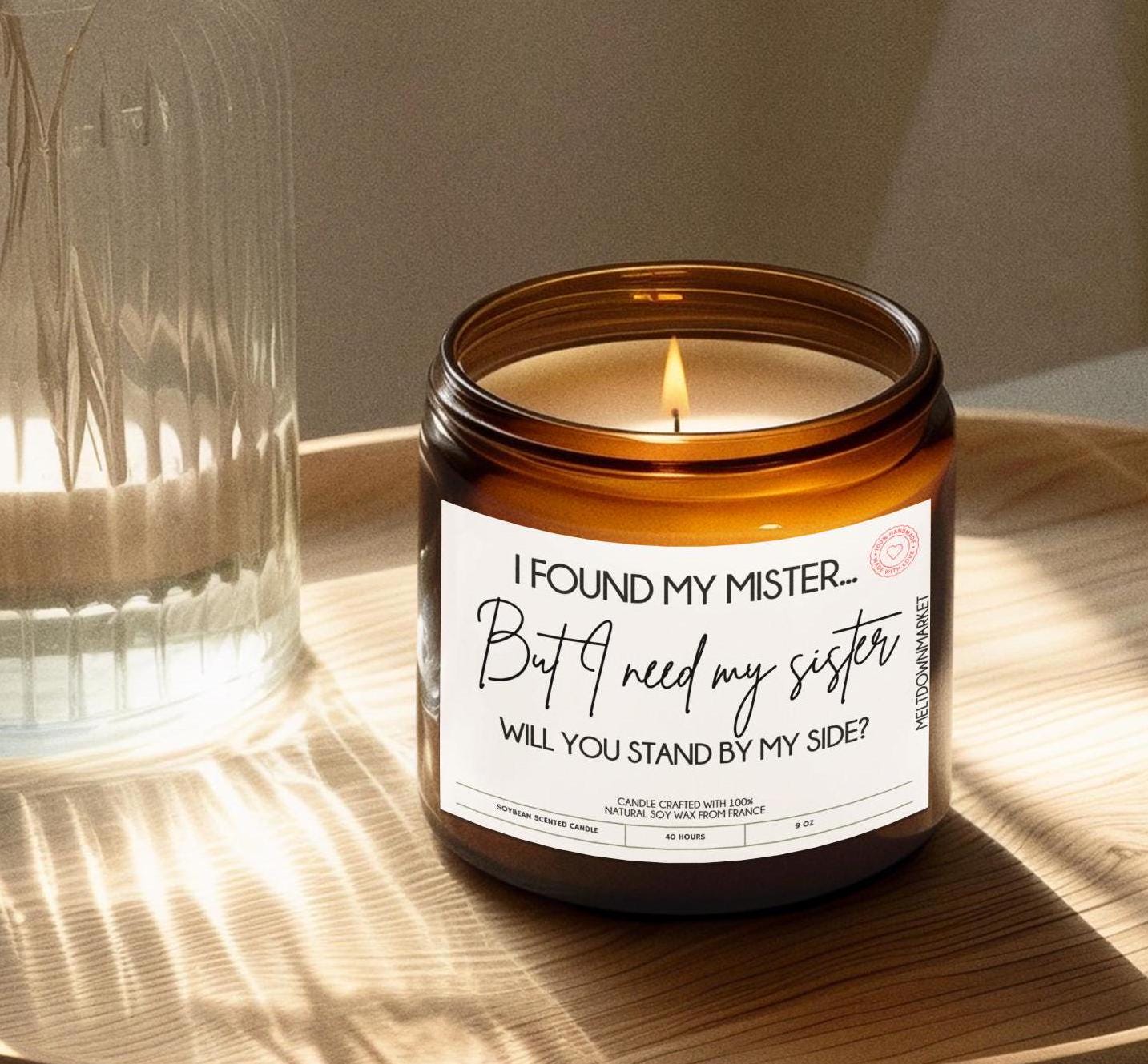 Bridesmaid Gifts, Bridesmaid Proposal, Bridesmaid Candle, Personalized Maid of Honor Candle, Bridesmaid Proposal Gift Custom Candle Gifts