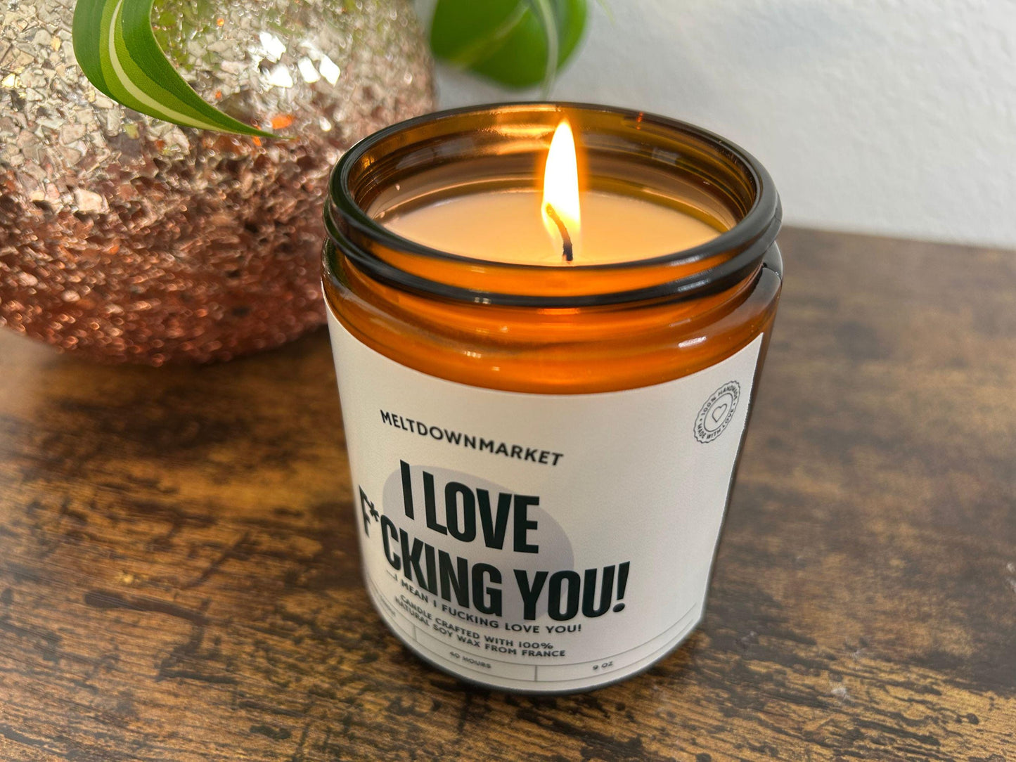 I F*cking Love You Soy Candle , Anniversary Gift , Adult Humor Candle, Dirty Candle, Personalized Candles, Couples Gift, Engagement gift,
