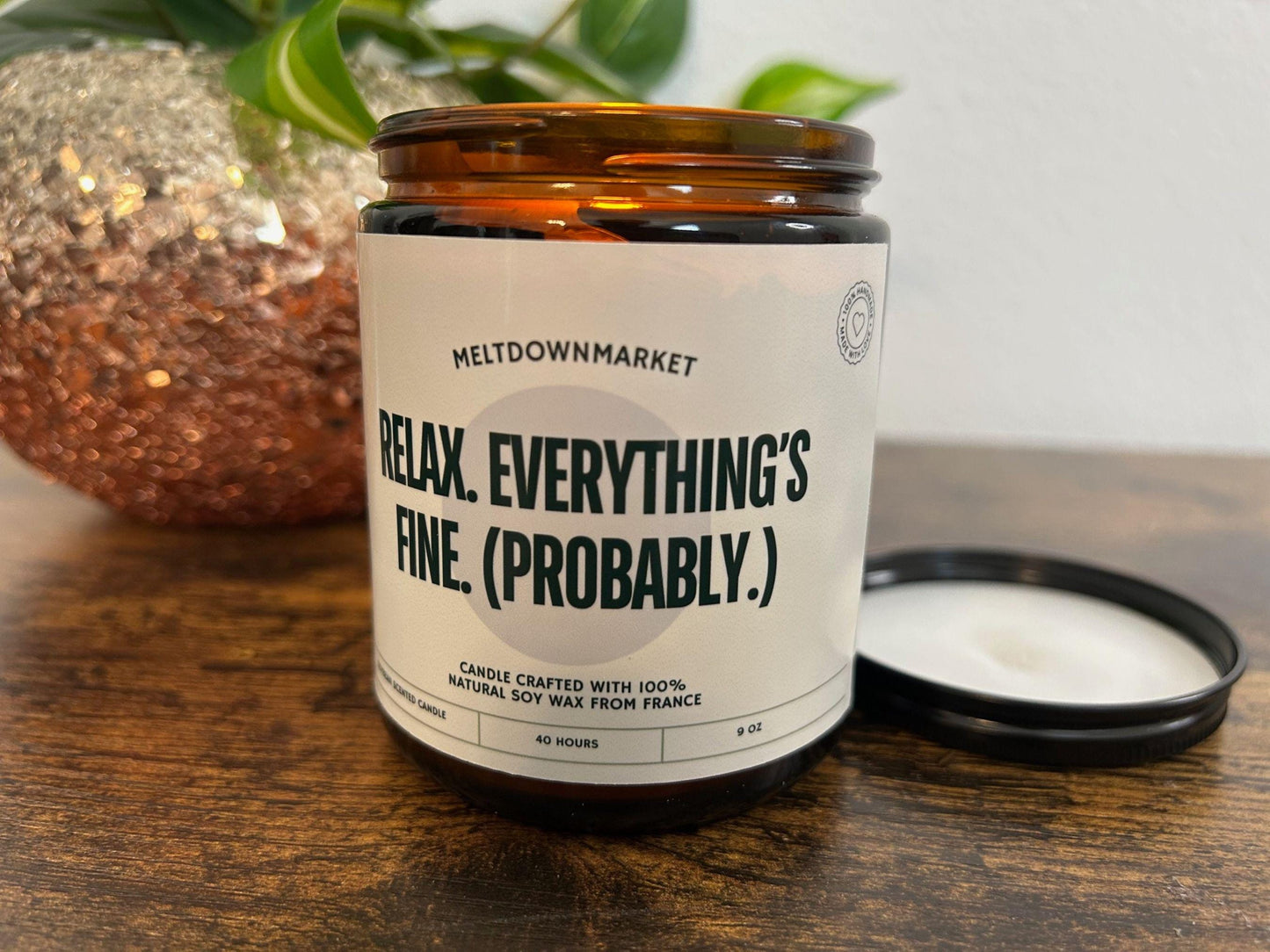 Funny Custom Candle, Stress relief candle, Gift for Her, Homemade Soy Candles, Personalized Candles